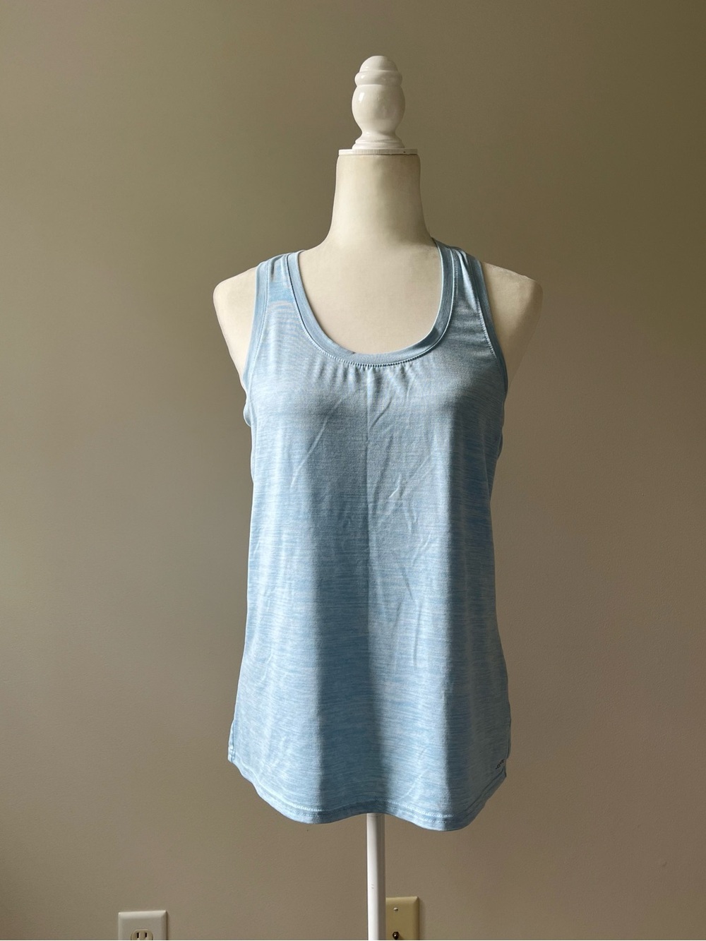 Jockey Light Blue Scoop Neck Running Tank